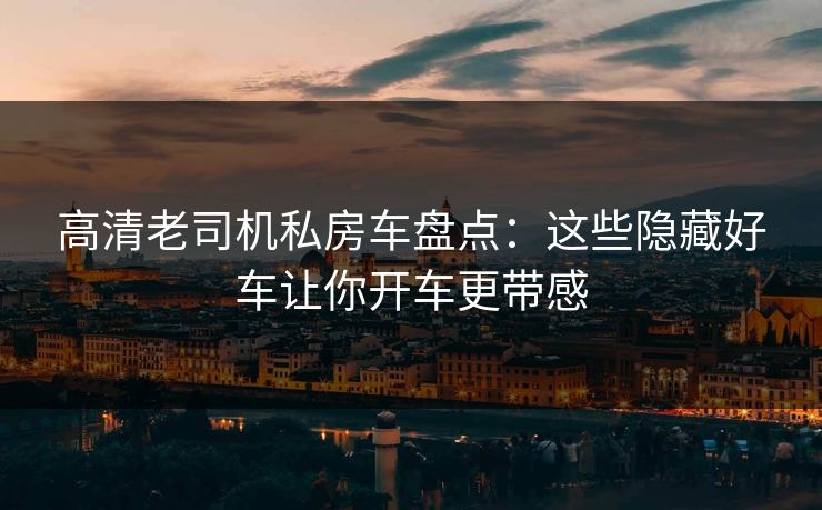 高清老司机私房车盘点：这些隐藏好车让你开车更带感  第1张